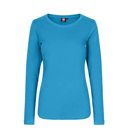 Turkos långärmad t-shirt dam