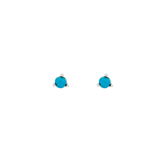 Turquoise Birthstone Studs