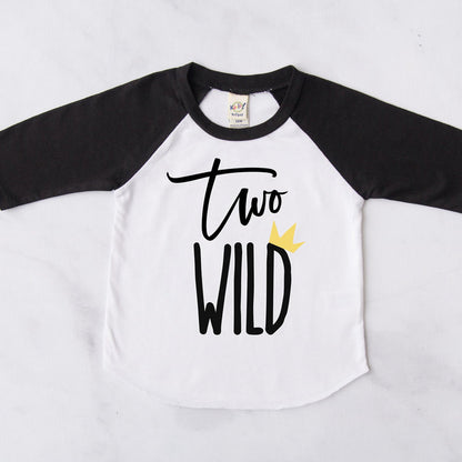 "Two Wild" Second Birthday Baseball Raglan