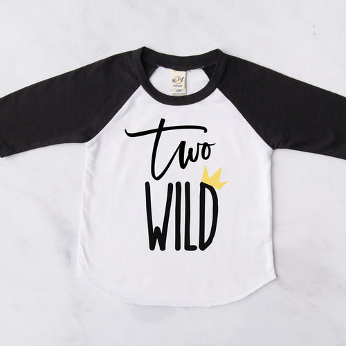 "Two Wild" Second Birthday Baseball Raglan