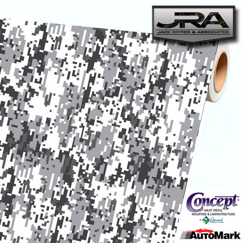 URBAN SNOW Digital Camouflage Vinyl Car Wrap Camo Film Decal Sheet Roll