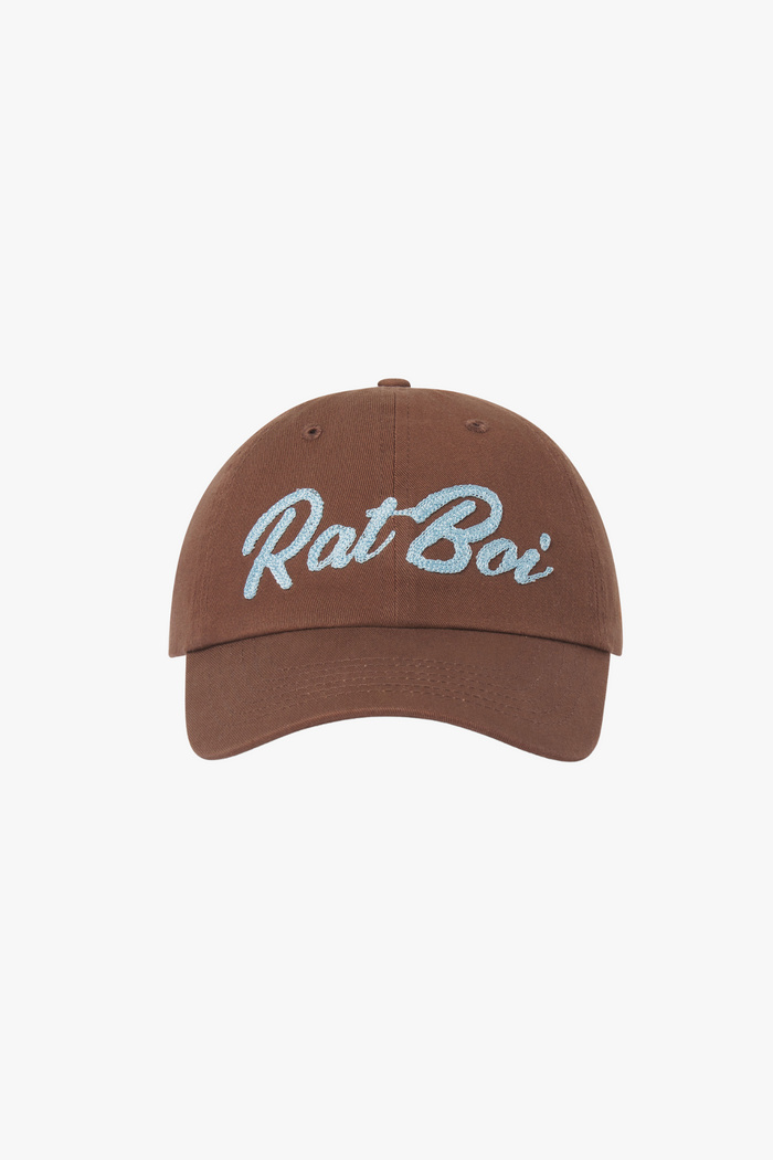 VARSITY DAD HAT IN MOCHA
