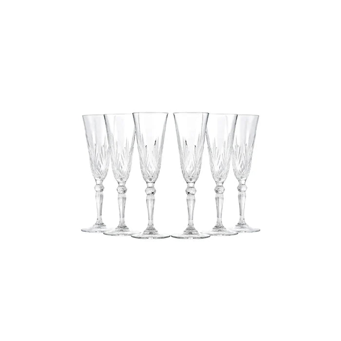 Verre à champagne Rcr Melodia 6 pièces, 160 ml​