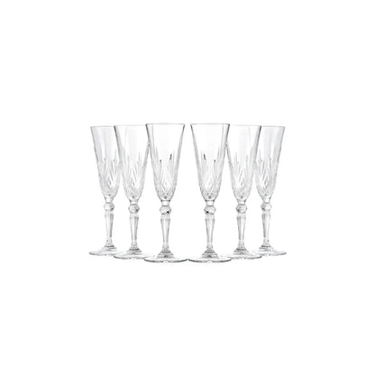 Verre à champagne Rcr Melodia 6 pièces, 160 ml​