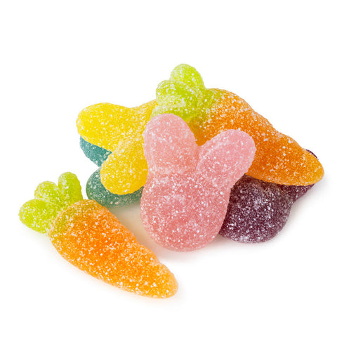 Vidal Sour Rabbits and Carrots Gummy Candy - 2.2 LB