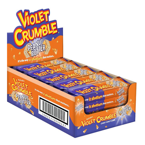 Violet Crumble Peanut Candy Bar - 20 Count