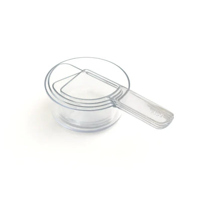 Perfect for Camp Kitchens; Stackable, Packable, Practical and a Fun way to Learn Fractions. Visual Clear Measuring Cups.