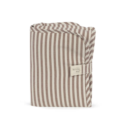 Walking Mum - Changing Mat - Praliné Stripes Moka - Mabel & Fox