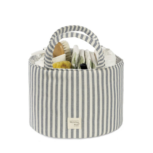 Walking Mum – Organiser Basket – Praliné Strips Matcha - Mabel & Fox