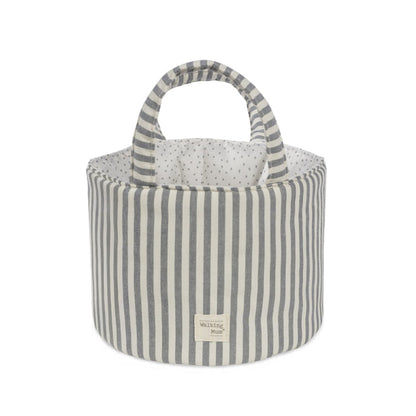 Walking Mum – Organiser Basket – Praliné Strips Matcha - Mabel & Fox