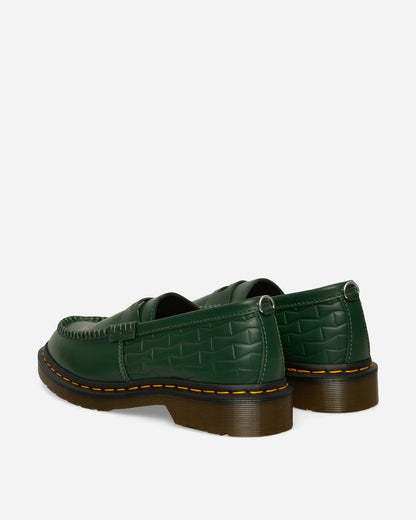 Dr. Martens Wasted Youth Penton Loafer DMs Green Smooth Leather Classic Shoes Loafers 44034300