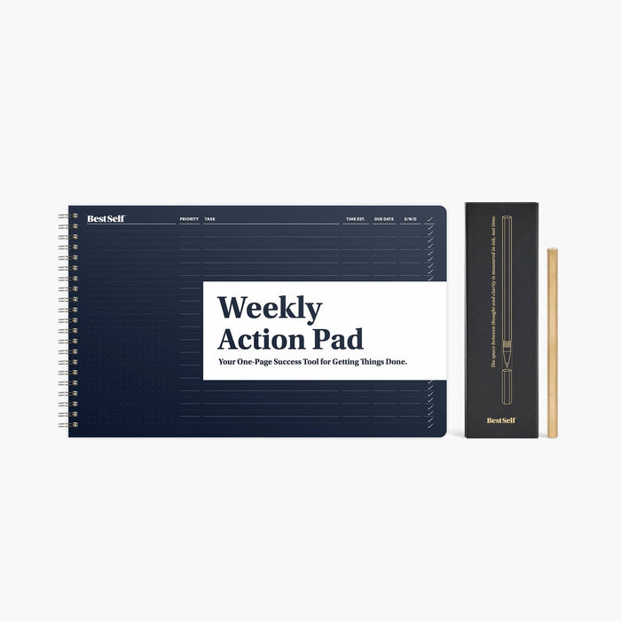 Weekly Action Pad Writing Set Bundle BestSelf Co.