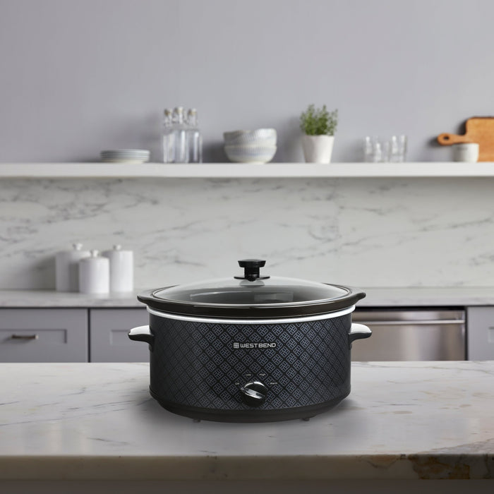 West Bend Pattern Slow Cooker, 6 Qt. Capacity - West Bend