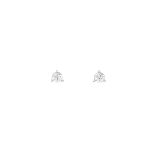 White Topaz Birthstone Studs