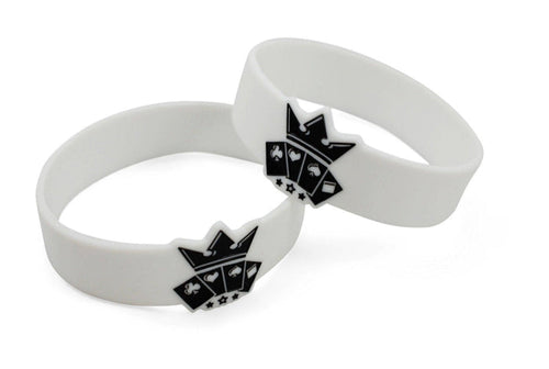 White Wristband Playing Cards by RarePlayingCards.com