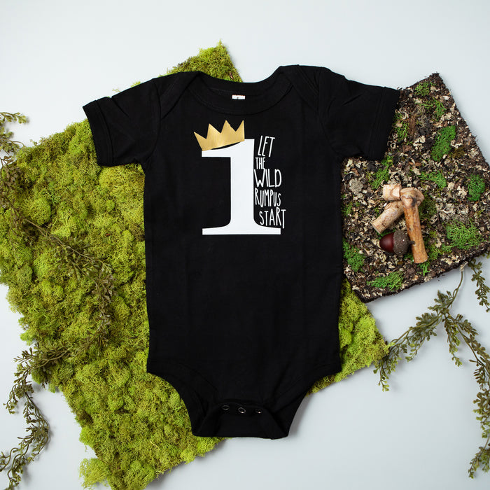 "Wild Rumpus" First Birthday Bodysuit/T-Shirt