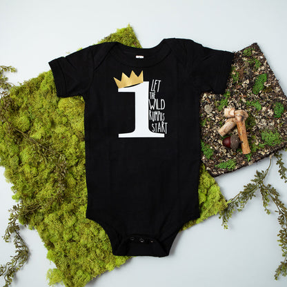 "Wild Rumpus" First Birthday Bodysuit/T-Shirt