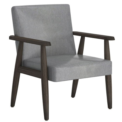 Wilder Accent Chair - Grey and Weathered Brown - Windsorchrome