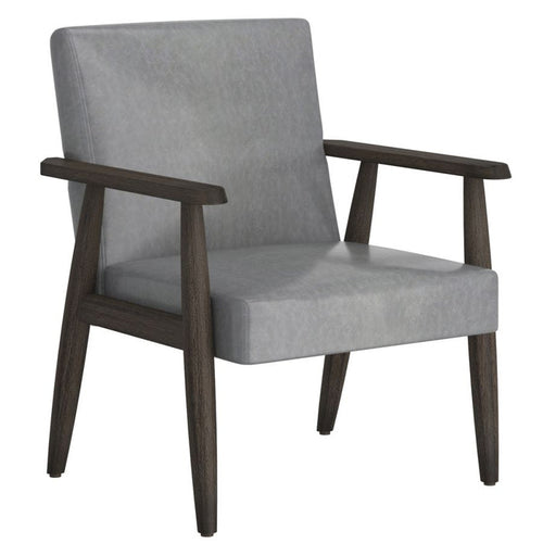 Wilder Accent Chair - Grey and Weathered Brown - Windsorchrome