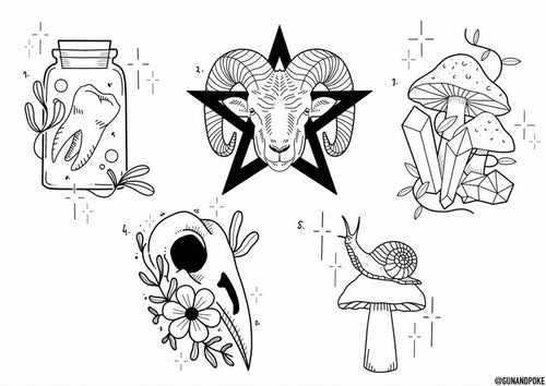 Witchy inspired designs by Amy