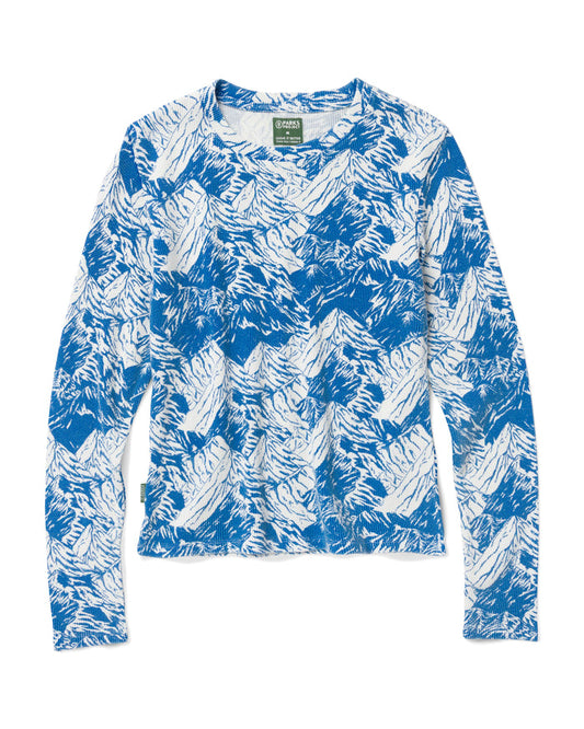 Shop Women's Denali Aerial Mini Waffle Tee Inspired by Alaskan Parks | multi-color