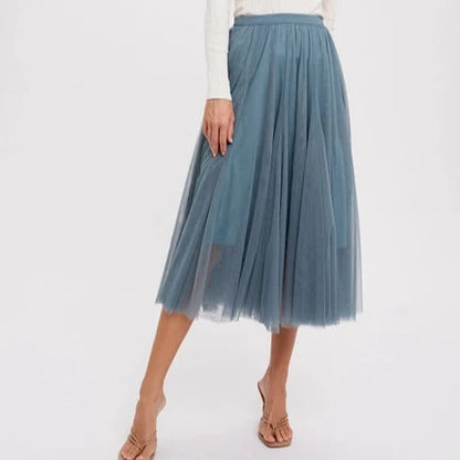 Women's Tulle Midi Skirt (Available in Three Colors)