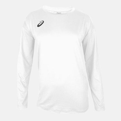 Front view of the Asics Women's Warm Up Long Sleeve Top.