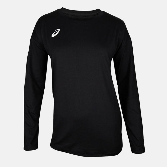 Front view of the Asics Women's Warm Up Long Sleeve Top.