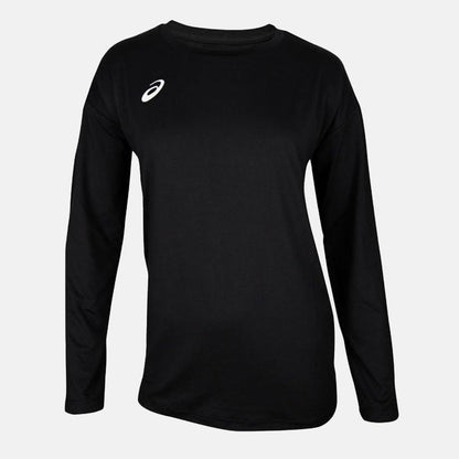 Front view of the Asics Women's Warm Up Long Sleeve Top.