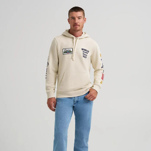 Wrangler x Coors Unisex Hoodie in Antique White