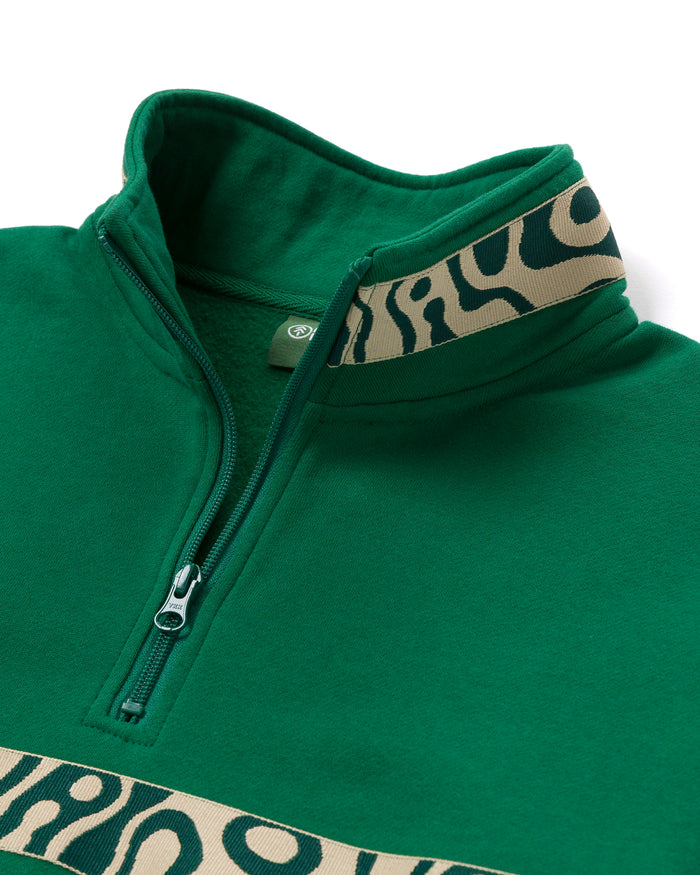 Shop Yellowstone Geysers Quarter Zip Fleece Inspired by Yellowstone NP | green