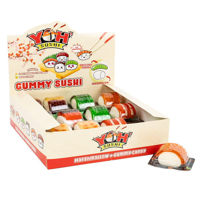 Yoh' Sushi Marshmallow and Gummy Candy Sushi - 24 Count