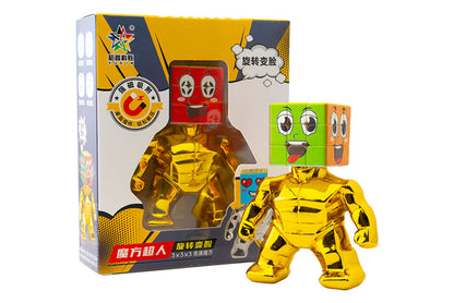 YuXin Super Hero Cube 3x3 Mini (3.5cm) - Gold